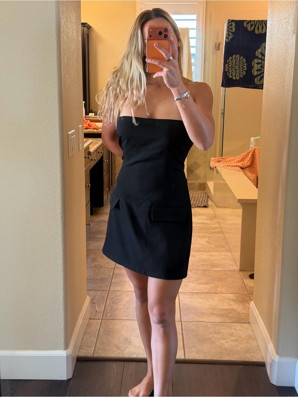 superdown Black Strapless Blazer Mini Dress Size M Sexy Night Out